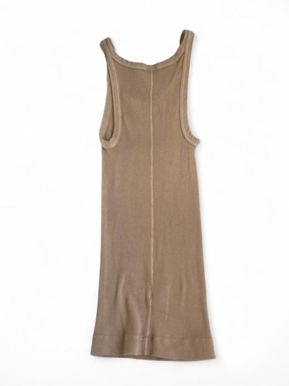Re/Done Beige Ribbed Tank Top - Picture 7 of 7